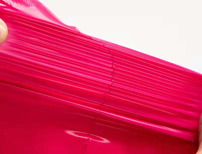 滨海玫红色快递袋-05